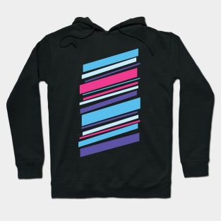 Rising Diagonals: blue, purple and pink Hoodie